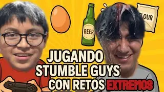 Jugando Stumble Guys con retos Extremos!!🤢