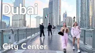 Dubai 2026 [4K] Elegant Evening Stroll 🌆 City Center, Downtown Dubai Walking Tour 🇦🇪