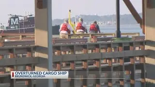 CAPSIZED CARGO SHIP