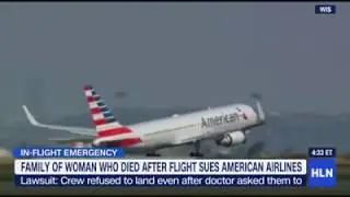 American Airlines sued after woman has medical emergency on flight and later dies