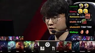 BLG vs T1 - Game 1 | 2023 MSI Bracket Day 11 | Twitch VOD with Chat