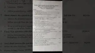 #mpmsu #2025 # bpt 1st year #questionpaper  bpt 1st year 2025 question paper mpmsu #physiotherapy