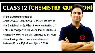 In the electrochemical cell Zn | ZnSO₄(0.01M) || CuSO₄(1.0 M) | Cu, the emf of this Daniel cell is E
