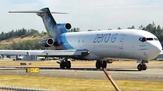 Zero-G 727 (N794AJ) Powerful Takeoff from Boeing Field (BFI)