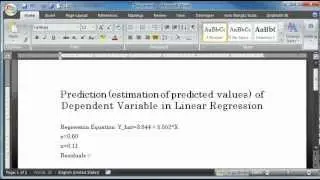 Predicted Values in SPSS