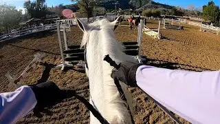 This Arena Always Hits...w/ a Grassy Oxer!-GoPro Horseback Riding