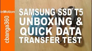 🔴 Samsung SSD T5 Unboxing and Data Transfer Test