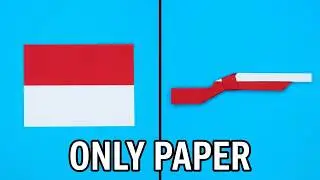 How to Make Paper Shotgun Without Glue - NO Tape No Glue - Paper Weapon