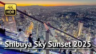 Shibuya Sky Sunset 2025 [4K/HDR]