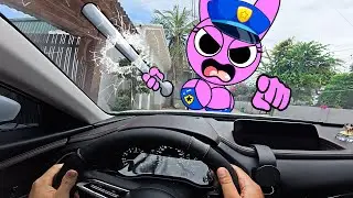 🚨 Get Out of the Car NOW!! PINKI POLICE Is Furious at My littering!(Sprunki in Real Life)