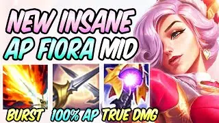 NEW INSANE AP FIORA BUILD! 100% AP SCALLING RIPOSTE AP ON-HIT FIORA MID GAMEPLAY - League of Legends