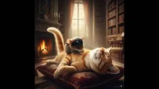 A Cat Enjoying a Relaxing Massage