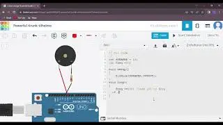 create the  circuit  used the Arduino board ,piezo sensor and Resistor