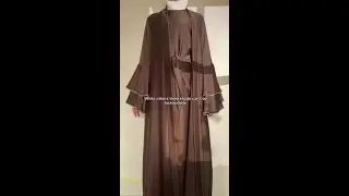 The ruffle abaya for Eid al-Adha #abaya #ootdguide #muslimclothing #hijab #islamicclothing