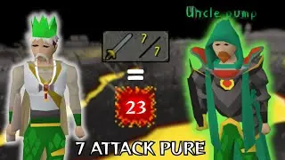 OSRS F2P PKing on a 7 Attack Pure!