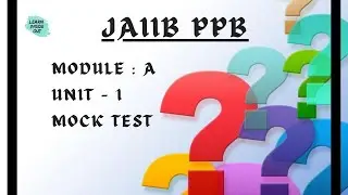 JAIIB PPB MODULE -A UNIT -1 MOCK TEST WITH EXPLANATION IN TAMIL @learninsideout