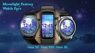 Moonlight Fantasy Digital Watch Face - Animated Preview