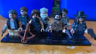 All my custom Lego walking dead mini figures review