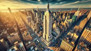 Aerial View  of Empire State Building