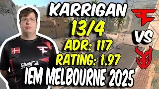 CS2 POV FaZe karrigan (13/4) vs 3DMAX (Dust2) @ IEM Melbourne 2025