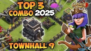 TOP 3 STRATEGY TH 9 - 3 COMBO TERBARU TH 9 - COMBO SIMPEl TH 9 2025 #clashofclans #clashofclans #coc