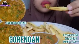 ASMR REVIEW SAMBAL TOMAT KEMANGI DAN GORENGAN, ADA APA AJA YAA⁉️