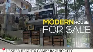 Property Tour #73 Modern House for Sale at lexber heights Camp7 ,Baguio city 