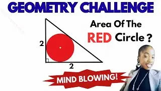 SAT Maths | Calculate the Area of the Circle ?  #geometrypuzzle #geometry