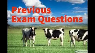 Livestock Inspector Exam Previous Questions (Part - 2)
