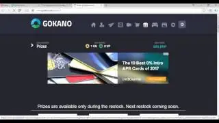 Get free prizes on GOKANO