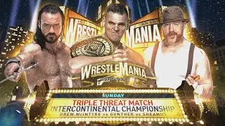 Drew Mcintyre vs. Gunther vs. Sheamus / WrestleMania 39 WR3D Simulation