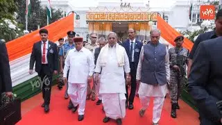 ಲೋಕಭವನದಲ್ಲಿ ರಾಜ್ಯಪಾಲರೊಂದಿಗೆ ಸಿಎಂ ಸಿದ್ದರಾಮಯ್ಯ | CM Siddaramaiah with Governor at Lok Bhavan