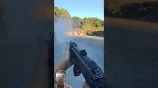Overheated silencer from AK