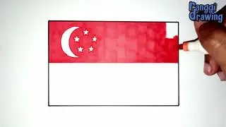 How to Draw The Flag of Singapore
