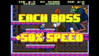 Snow Bros Only Bosses but every time you face a boss speed goes 50% faster (crazy ost SirRocafort)