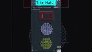 Trim Hatch In Autocad #shorts