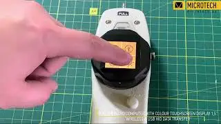 Computerized push pull gauge with Wireless data transfer.