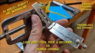 #Lishi 2in1 tool Pick & Decoder Honda HON66 #Test