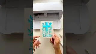 Plotterfreebie Karte zur Taufe ⛪️ #plotter #cricut #taufe #diy #cricutmade