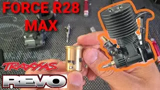 Cheap 4.6cc Nitro Engine for Traxxas REVO and T-Maxx: Force r28 Max Take Apart and First Run