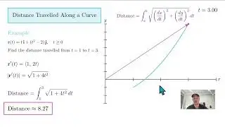 VCE SM3&4: Distance Along Curves for Vector Functions (Lect. 58/95)