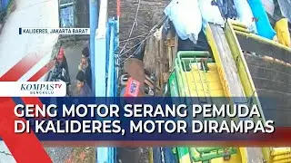 Rekaman Detik Detik Geng Motor Serang Pemuda di Kalideres, Motor Dirampas!