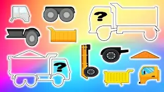 Dump Truck Puzzle Challenge 🧩🚛  Can You Assemble It  Vehicles Animation