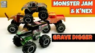 MONSTER JAM K'nex GRAVE DIGGER Freestyle El Toro Loco Max-D Monster Mutt