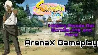 RINNEGAN UPDATE! Arena X Gameplay, Helping people Get Scrolls and Jins! - Shinobi Life 2