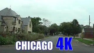 CHICAGO - Late Morning Drive in Lovely Galewood (4K)