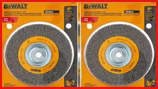 Great product -  DEWALT Wire Wheel for Bench Grinder, Crimped, 6-Inch (DW4905)