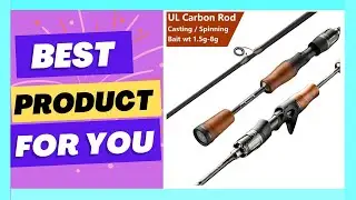 UL,Ultralight Carp Trout Bass Fishing Rod,Solid Carbon