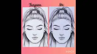 𝑰 𝒓𝒆𝒄𝒓𝒆𝒂𝒕𝒆𝒅 𝑭𝒂𝒓𝒋𝒂𝒏𝒂 𝑫𝒓𝒂𝒘𝒊𝒏𝒈𝒔 𝑽𝑺 𝑴𝒚 𝒅𝒓𝒂𝒘𝒊𝒏𝒈| @FarjanaDrawingAcademy  | 𝐀𝐫𝐭𝐬 𝐨𝐟 𝐦𝐲 𝐰𝐨𝐫𝐥𝐝..