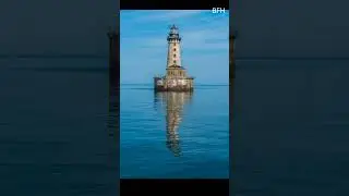World's most Lonlyest lighthouse 😱 #shorts #fact #scenery